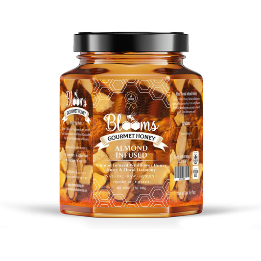 blooms gourmet honey - Almond Infused Wildflower Honey