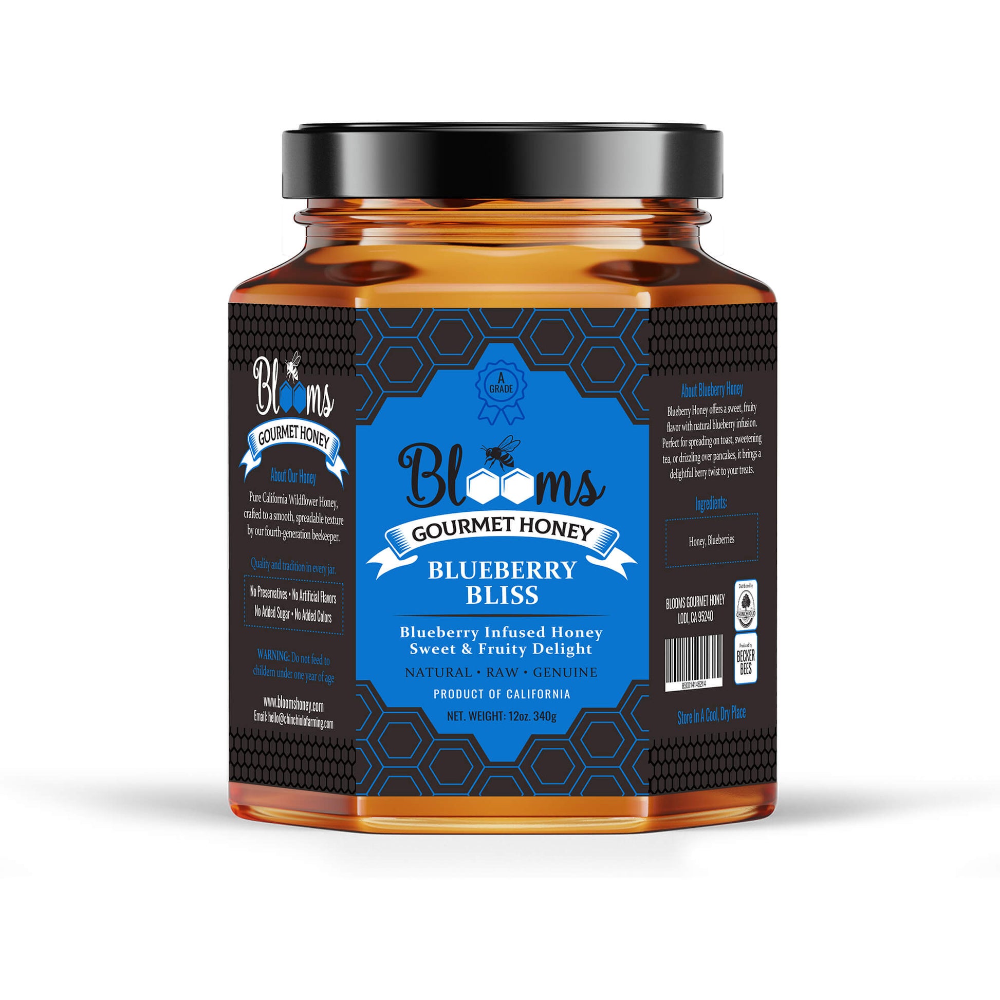 blooms gourmet honey-Blueberry Bliss Infused Honey