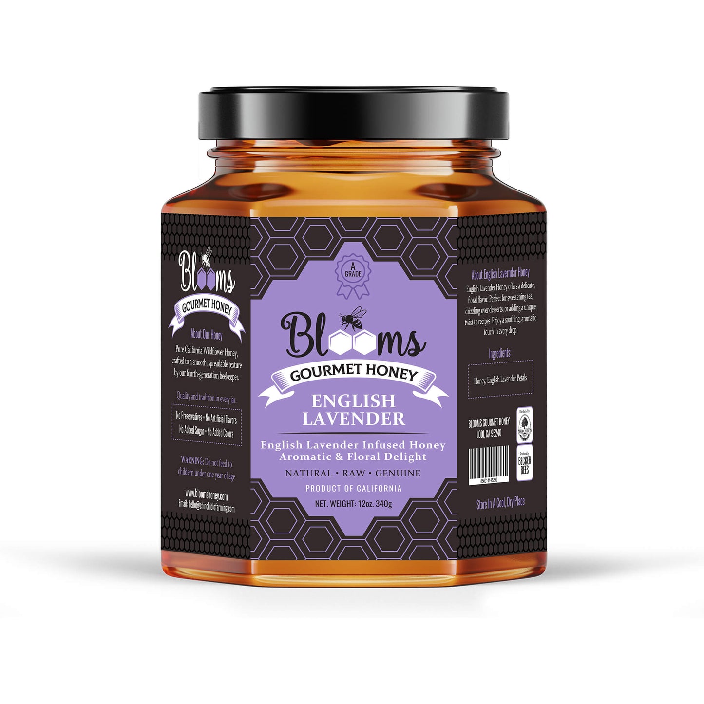 blooms gourmet honey-English Lavender Infused Honey