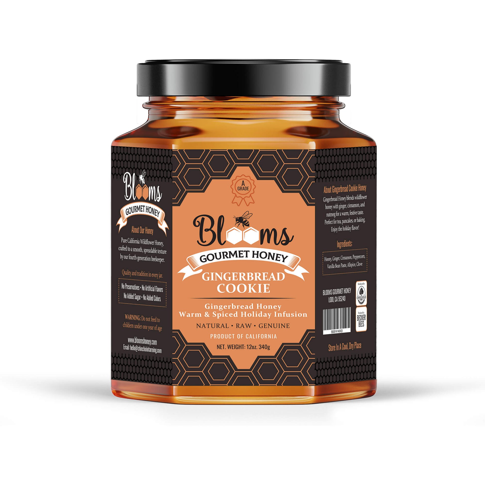 blooms gourmet honey - Ginger bread Honey