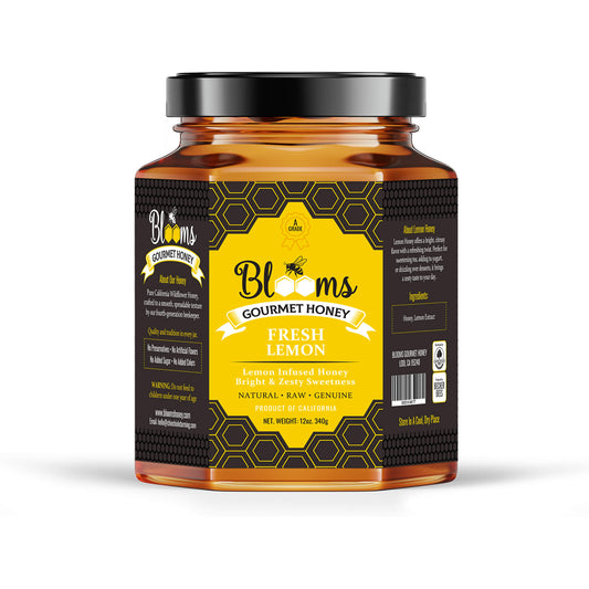 blooms gourmet honey-Lemon Infused Honey