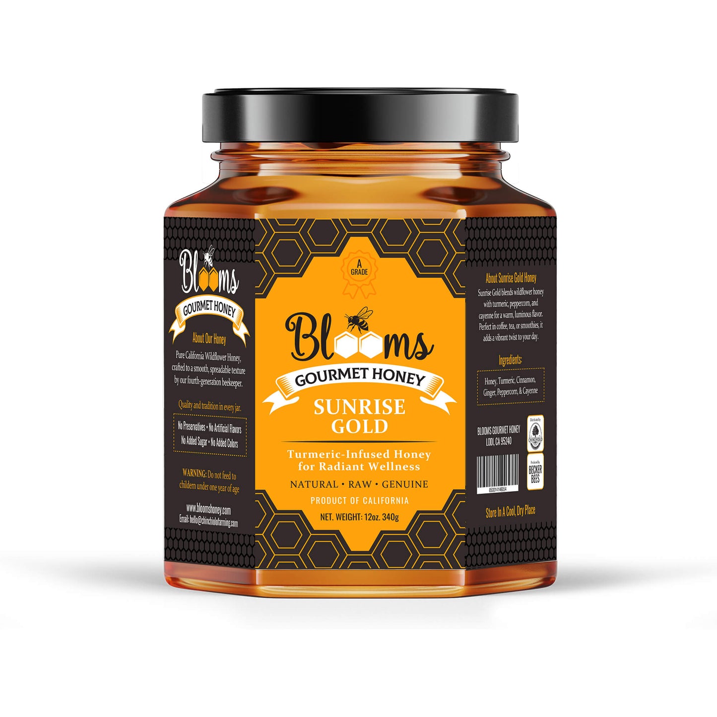 blooms gourmet honey - Sunrise Gold