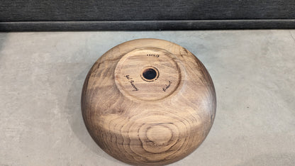 walnut bowl - bottom whole